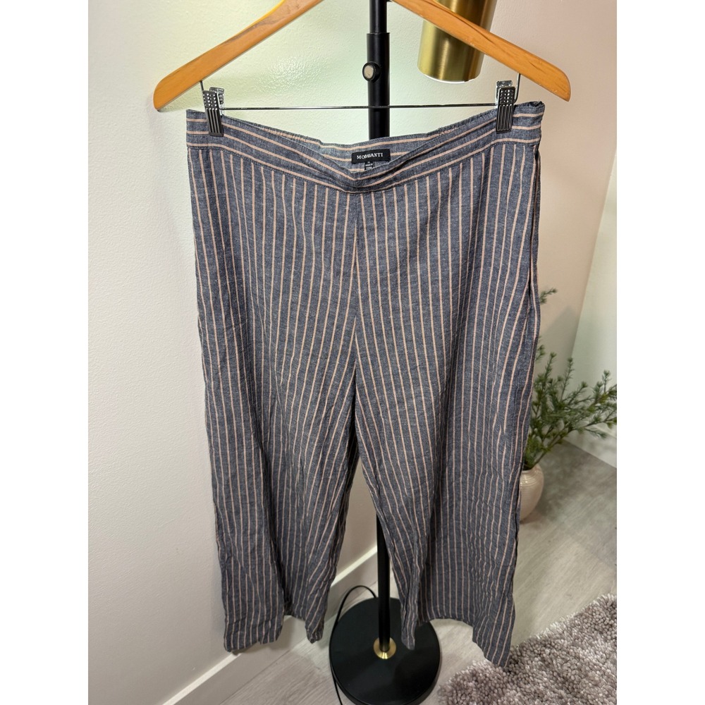 Modavanti straight leg pant lightweight cool comfort midsize 12 xl cotton linen